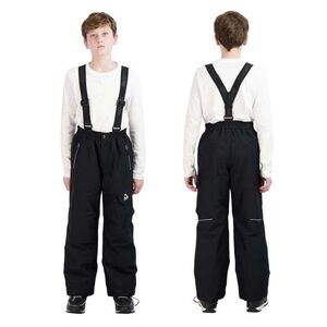 Gerry Unisex Youth Performance Snow Pant with Removable Suspenders Ski Bib Black